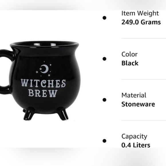 Witches Brew Cauldron Ceramic Mug
Halloween 12 fl oz - Picture 5 of 6